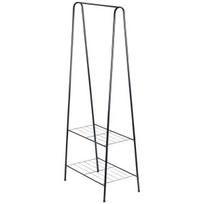 Stovinti drabužių pakaba, juoda, 153 cm