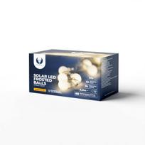 Pasikraunančios nuo saulės lemputės LED Frosted Balls SFB61 6,5m Forever Light, 30 kamuoliukų, šiltos baltos tono