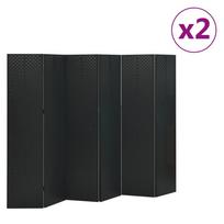 Kambario pertvaros, 6 dalių, 2vnt., juodos, 240x180cm, plienas