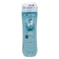 "Control" drėkinamasis masažo gelis "Ice Feel" 200 ml