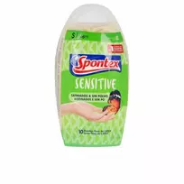 "Spontex Latex Sensitive Satin Powder Free" pirštinės S dydžio