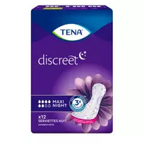 "Tena Discreet Maxi" naktiniai įklotai nuo šlapimo nelaikymo 12vnt