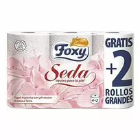 "Foxy Silk" šilkinis tualetinis popierius 3 sluoksniai 4 + 2 ritinėliai