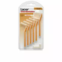 "Lacer" tarpdančių šepetėlis "Lacer Oranžinis Extrathin Soft" 0,5 mm