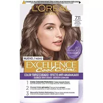 plaukų dažai L'oreal Professionnel Excellence Creme Colour 7,11-Intense Ash Skirtas šviesiems plaukams 192ml