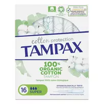 Tampax Organic Super tamponi 16 vienetų