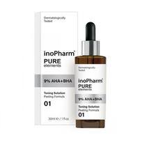 INOPHARM_Pure su 9% AHA ir 30 ml BHA hidroksirūgštimis į veidą