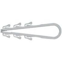 Fischer Fischer kabelio kilpa Steckfix SF plus LS 3/13, spaustukas (lengvas pilkas, 100 vnt.)