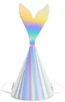 Party Deco Gimtadienio kepuraitės "Undinėlė" 18cm 6 vnt