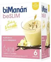 Bimanan Beslim Vanilinis pieno kokteilis 6 paketėliai