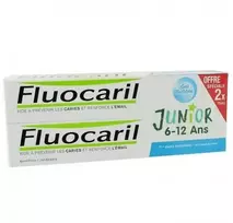 Fluocaril® Junior 6-12 metų vaikams Bubble gum skonio dantų pasta 2x 75ml