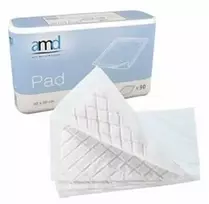 "Amd Absorbent Night Pad" sugeriantis paklotas didelis dydis 40vnt