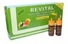 "Pharma Otc Revital" ženšenis bičių pienelis Vitaminas C 20 geriamųjų flakonų