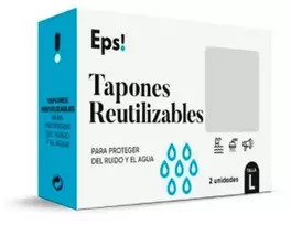 "Eps" daugkartinio naudojimo ausų kištukai L dydžio 2vnt