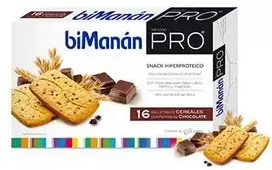 "Bimanán Pro Biscuits Cereals With Nuggets Choco" 16 vienetų