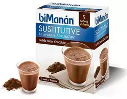 Bimanán Sustitutive Chocolate Milkshake 5 vienetai