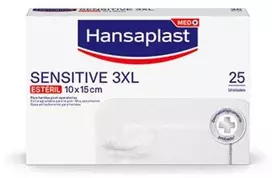 "Hansaplast Sensitive 3XL" 5 tvarsčiai