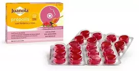 Juanola Propolis Hedera ir medus 24 kramtomosios tabletės