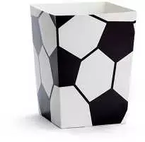 PartyDeco Dėžutės popcorn "Futbolas" 6 vnt 7*7*12cm