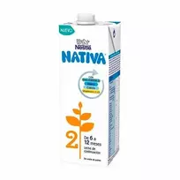 Nestle Nativa 2 pienas, skirtas patenkinti kūdikių nuo 6 iki 12 mėnesių mitybos poreikius 1 litras