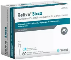 Salvat Relive Sicca sausų akių lašai 30 vnt