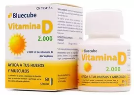 Bluecube Vitamins D 2000 60 kapsulių