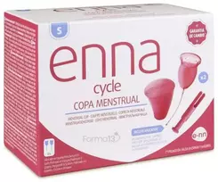"Enna Cycle" menstruacinė taurelė S dydžio 2 vnt + aplikatorius