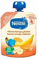 Nestle Naturnes Bananai - apelsinai - sausainiai 6m 90g