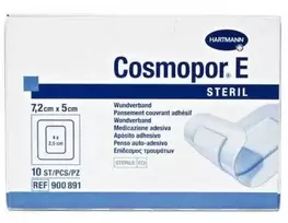 Hartmann Cosmopor E Steril absorbuojantis lipnus tvarstis 7,2X5cm 10 vnt