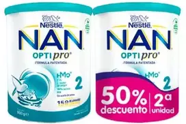 Nestlé Nan Optipro 2 DUPLO 2x800g papildomas pienas kūdikiams nuo 6 mėnesių