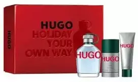 Hugo Boss HUGO Man rinkinys vyrams (EDT, 125 ml + dezodorantas, 75 ml + dušo gelis, 50 ml)