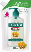 Sanytol Recambio Jabón Antibacteriano Nutritivo Eco, 500 ml