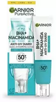 Garnier Pure Active Bha Niacinamida Fluido Anti-Imperfecciones Fps50, 40 ml