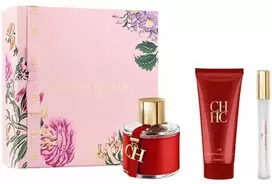 Carolina Herrera Ch rinkinys moterims (EDT, 100 ml + kūno losjonas, 100 ml + EDT, 10 ml)