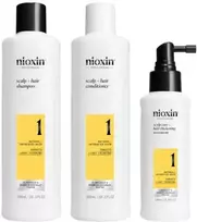 Nioxin Sistema 1 – Kit - Tratamiento Para Cabello Natural Con Debilitamiento Leve 3 U