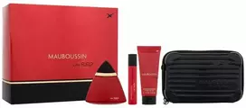 Mauboussin Mauboussin in Raudona rinkinys moterims (EDP, 100 ml + EDP, 20 ml + kūno losjonas, 75 ml)