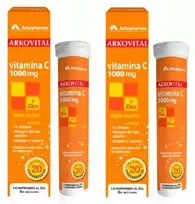 Arkopharma Arkovital Vitamins C 20 putojančių tablečių DUPLO