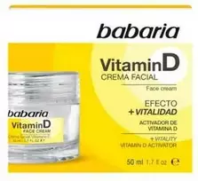 Babaria Crema Facial Ritual Vitamina D, 50 ml
