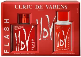 Ulric De Varens Flash rinkinys vyrams (EDT, 100 ml + dezodorantas, 200 ml)