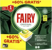 Fairy Indų ploviklis 29 kapsulės 1 litro su citrina