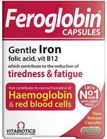 VITABIOTICS_Ferogoblin B12 maisto papildas, palaikantis hemogoblin ir raudon kraujo ląsteles 30 kapsulių