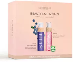 Cocosolis Beauty Essentials rinkinys (sausas anticeliulitinis aliejus, 110 ml + plaukų serumas, 110 ml)