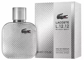 Lacoste L.12.12 Sidabrinis Pilkas EDP parfumuotas vanduo vyrams, 50 ml