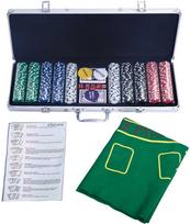 Promotions Pokerių rinkinys, 56x20x6.5 cm, aliuminio dėklas, daugiakampis