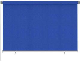 Lauko roletas, 225 (plotis) x 140 (aukštis) cm, mėlynos spalvos, HDPE