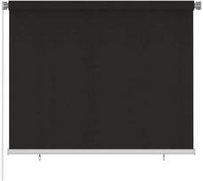Lauko roletas, 185 (plotis) x 140 (aukštis) cm, rudos spalvos, HDPE