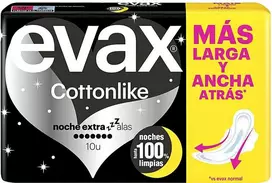 Evax Pampos Naktinės Extra Su Sparnais 10 Vnt.