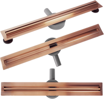 Dušo latakas REA Neox Slim Pro, Brushed Copper, 100 cm