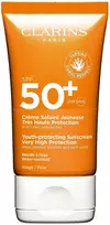 „Clarins“ jaunystę saugantis apsauginis kremas nuo saulės SPF50, 50 ml