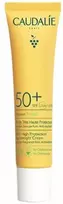 Caudalie Vinosun Protect Lightweight Kreminis SPF 50+ apsauginis kremas nuo saulės visų tipų veido odai, 40 ml